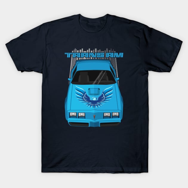 Firebird Trans Am 79-81 - Atlantis blue T-Shirt by V8social